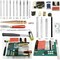 Leather Craft Tool Kit - 18/44 Pieces for Sewing, Punching, Carving, and Stitching